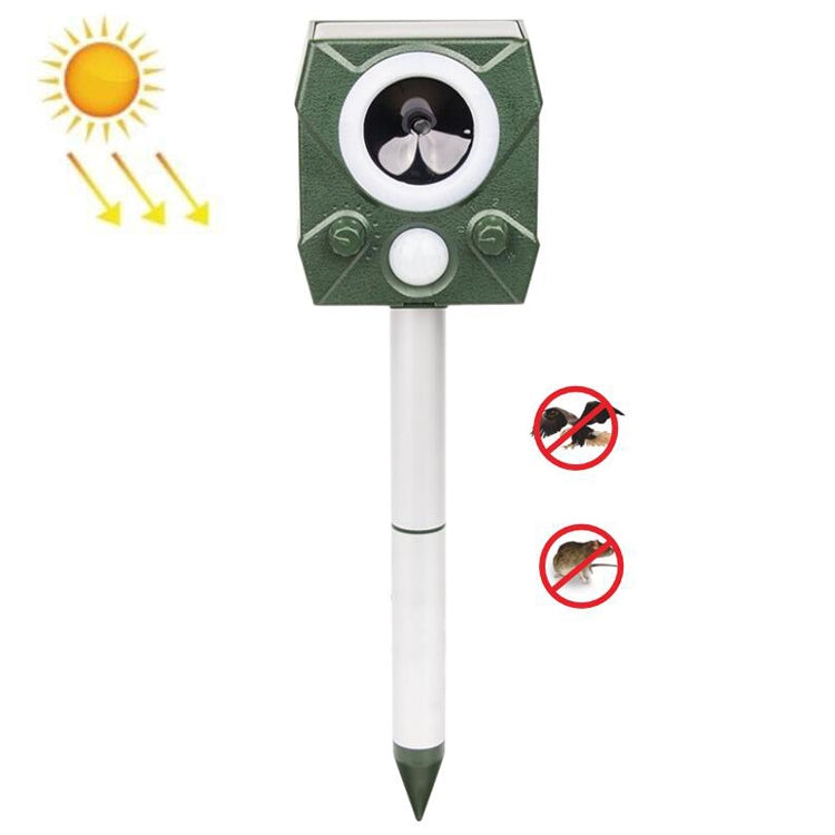 Electronic Rodent Repeller Ultrasonic Outdoor Animal Repeller(Green)