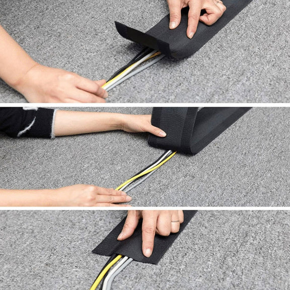 2 PCS 1m Wire Protection Harness Sleeve Storage Cable Manager(Floor Upgrade)