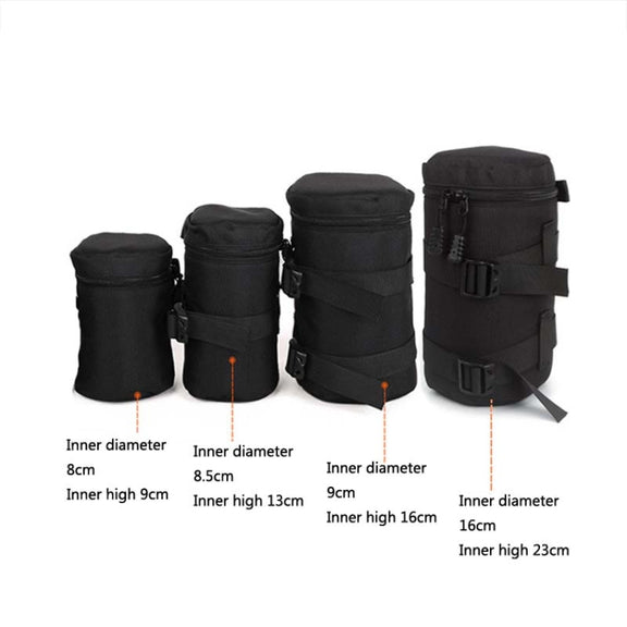 5603 Wear-Resistant Water-resistant And Shockproof SLR Camera Lens Bag, Size: XL(Black)