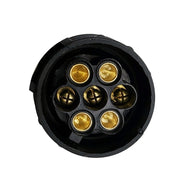 2 PCS VS1130E-M 13 Turn 7 Core Mini Converted Head Trailer RV Connector EU Plug