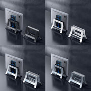 Oatsbasf 03671 Multifunctional Computer Tablet Cellphone Storage Bracket, Colour: Deluxe Version (Gray)