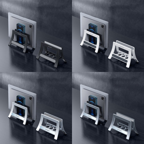 Oatsbasf 03671 Multifunctional Computer Tablet Cellphone Storage Bracket, Colour: Deluxe Version (Gray)
