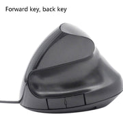 JSY-12 5 Keys USB Wired Vertical Mouse Ergonomic Wrist Brace Optical Mouse(Blue)