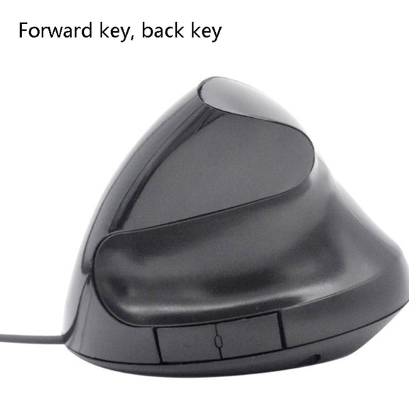 JSY-12 5 Keys USB Wired Vertical Mouse Ergonomic Wrist Brace Optical Mouse(Blue)