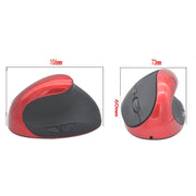 JSY-03 6 Keys Wireless Vertical Charging Mouse Ergonomic Vertical Optical Mouse(White)