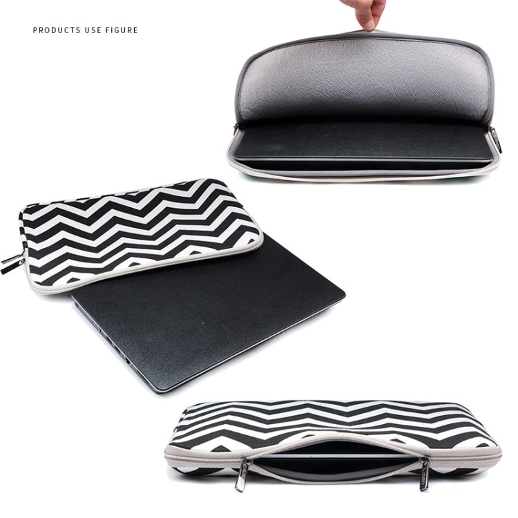 LiSEN LS-525 Wavy Pattern Notebook Liner Bag, Size: 12 inches(Gray)