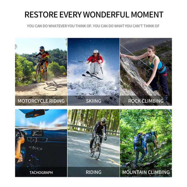 SC002-12 4K Outdoor Sports Camera WiFi Diving Water-resistant Mini Camera(Black)
