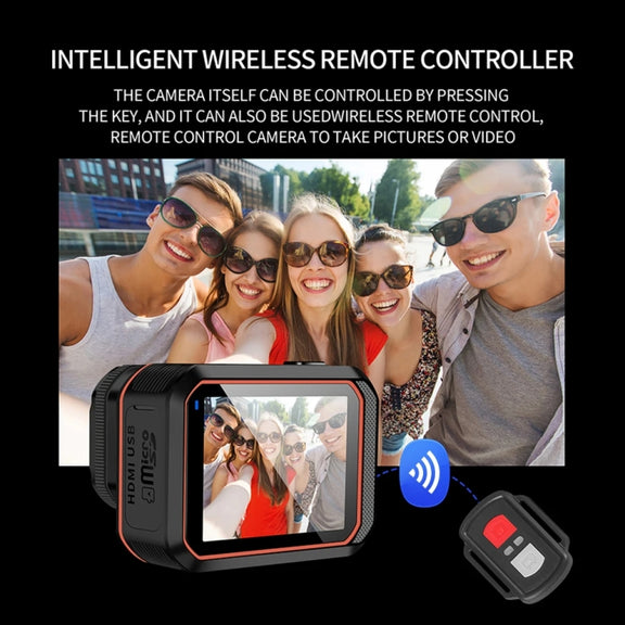 SC002-12 4K Outdoor Sports Camera WiFi Diving Water-resistant Mini Camera(Black)