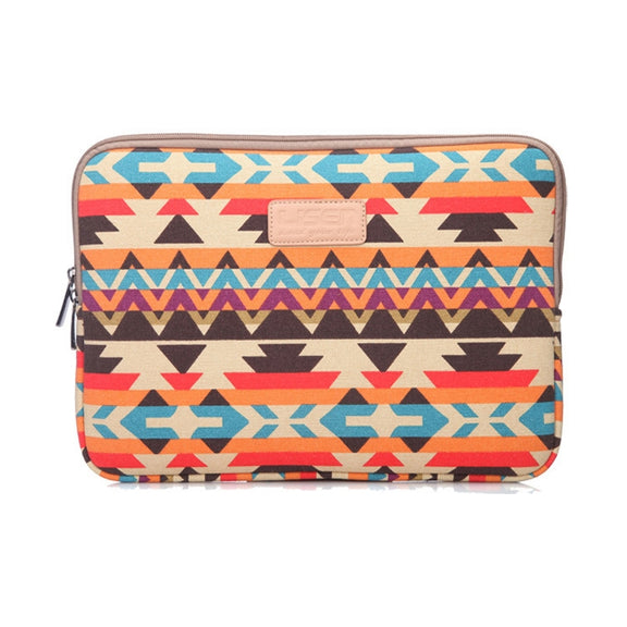LiSEN LS-518 Lingge Pattern Laptop Computer Liner Bags, Size: 13 inch(Orange Pattern Geometry)