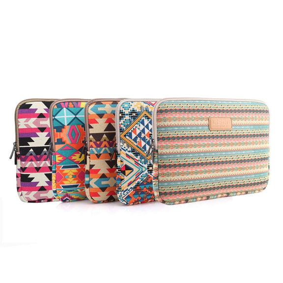LiSEN LS-518 Lingge Pattern Laptop Computer Liner Bags, Size: 14 inch(Orange Pattern Geometry)