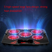 ICE COOREL K5 Laptop Radiator Computer Cooling Bracket, Colour: Touch Version (Black Red)