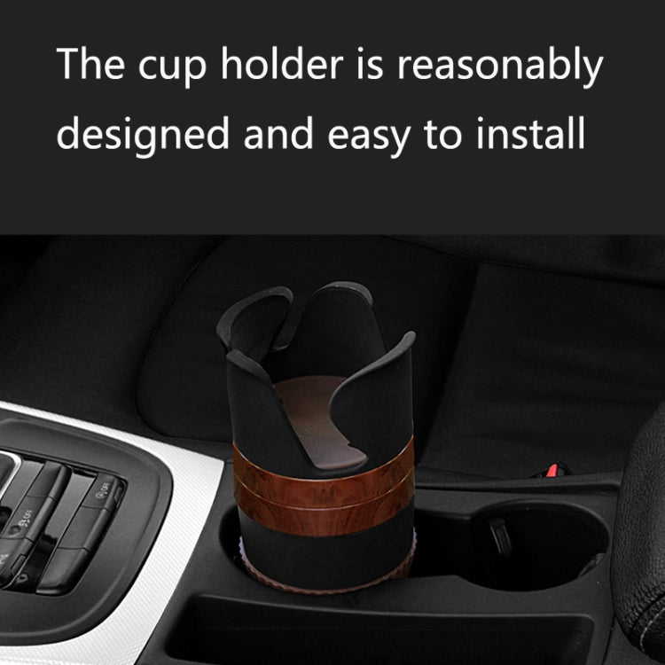 SUITU R151-4 Car Air Outlet Storage Water Cup Holder Mobile Phone Navigation Multi-function Storage Box(Black Silver Side)