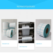 Sc5030 Double-Row Three-Proof Thermal Paper Water-resistant Barcode Sticker, Size: 40 x 70 mm (2000 Pieces)