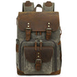 K-86 Casual Shoulder Camera Bag Contrast Waterproof Batik Canvas Single Digital Camera Photo Backpack(Green) - Backpack by PMC TechLife | Online Shopping South Africa | PMC TechLife | Buy Now Pay Later Mobicred