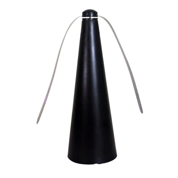 Outdoor Multi-Function Fan Leaf Fly Repeller Automatic Fly Trap Mosquito Repellent Fan(Black)