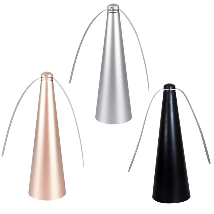Outdoor Multi-Function Fan Leaf Fly Repeller Automatic Fly Trap Mosquito Repellent Fan(Silver)