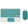 871 9.7 Inch Portable Tablet Bluetooth Keyboard With Touchpad + Mouse Set for iPad(Green + Mouse) - Universal by PMC TechLife | Online Shopping South Africa | PMC TechLife