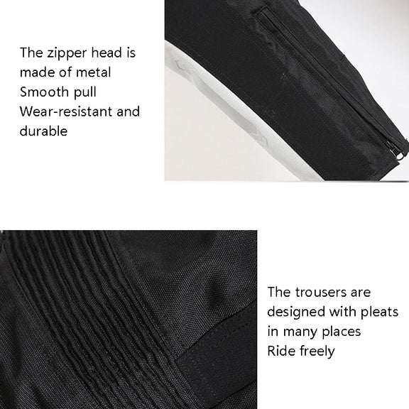 GHOST RACING GR-K06 Motorcycle Riding Trousers Racing Motorcycle Anti-Fall Windproof Keep Warm Pants, Size: XL(Black)