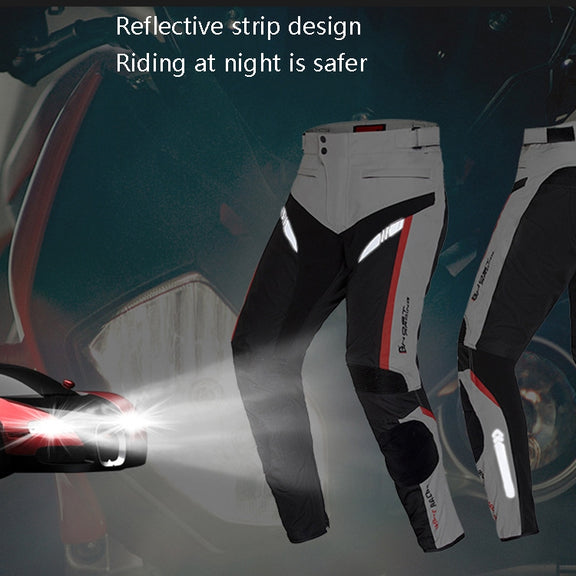 GHOST RACING GR-K06 Motorcycle Riding Trousers Racing Motorcycle Anti-Fall Windproof Keep Warm Pants, Size: XL(Black)