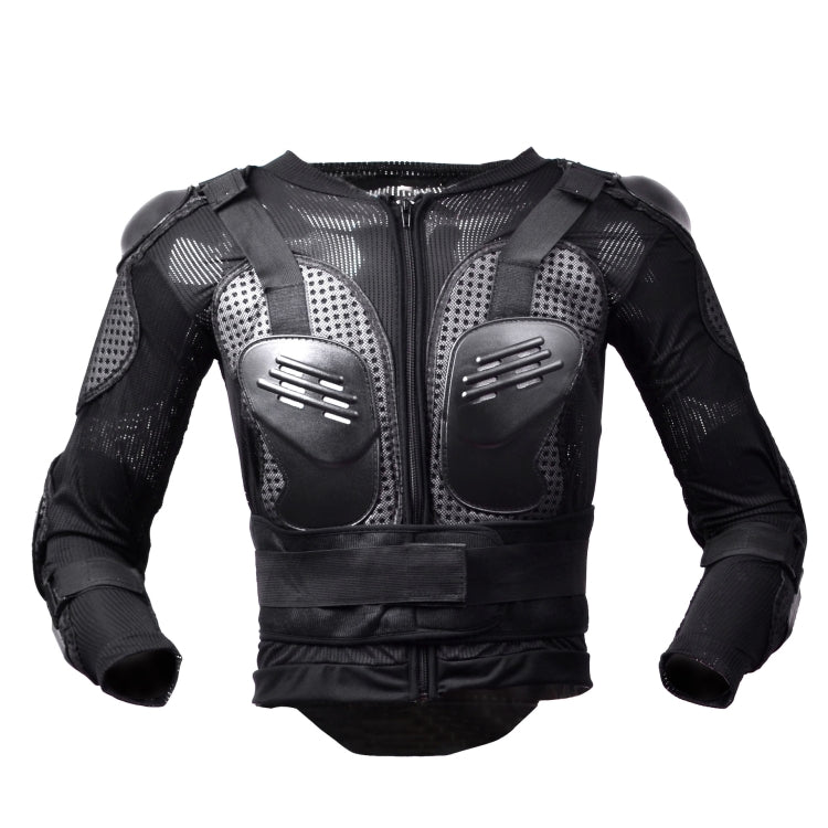 GHOST RACING F060 Motorcycle Armor Suit Riding Protective Gear Chest Protector Elbow Pad Fall Protection Suit, Size: XL(Black)