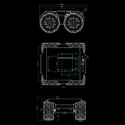 Waveshare WAVE ROVER Flexible Expandable 4WD Mobile Robot Chassis, Onboard ESP32 Module(UK Plug)
