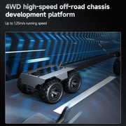 Waveshare WAVE ROVER Flexible Expandable 4WD Mobile Robot Chassis, Onboard ESP32 Module(UK Plug)