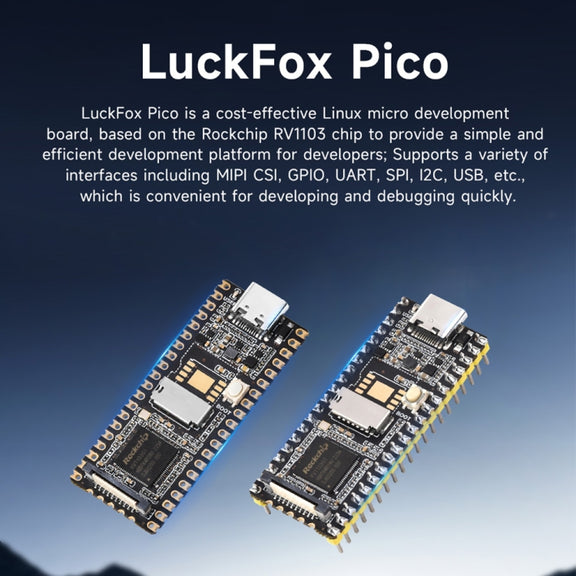 Waveshare LuckFox Pico RV1103 Linux Micro Development Board without Header