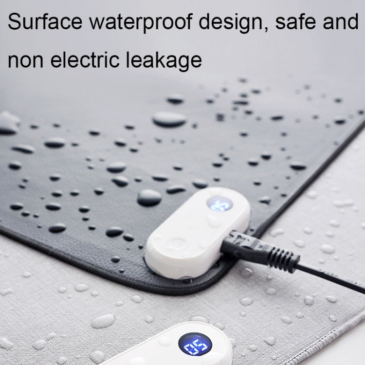 Intelligent Digital Display Timing Heating Mouse Pad Office Desktop Electric Heating Mat, CN Plug, Style:Rabbit 80x33cm