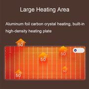 Intelligent Digital Display Timing Heating Mouse Pad Office Desktop Electric Heating Mat, CN Plug, Style:Black 80x33cm