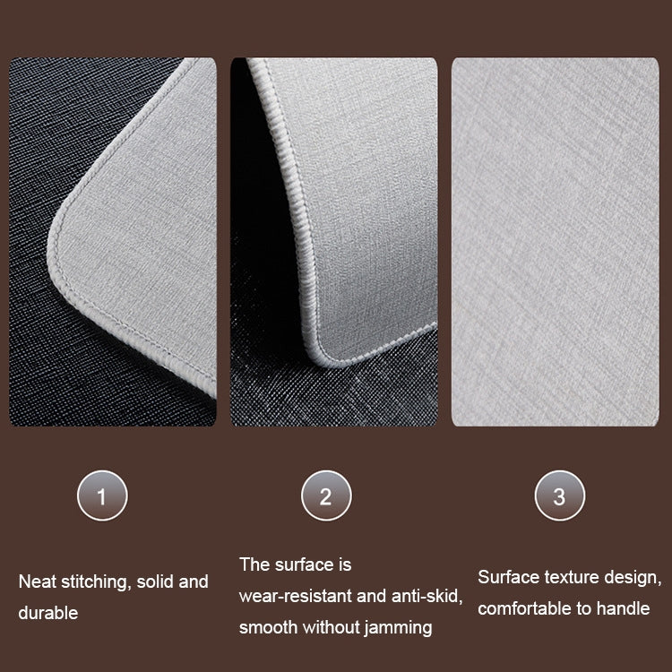 Intelligent Digital Display Timing Heating Mouse Pad Office Desktop Electric Heating Mat, CN Plug, Style:Black 80x33cm