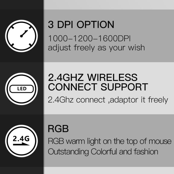 DELUX M618DB 6-Keys 1600 DPI RGB Vertical Wireless Bluetooth Dual-Mode Mouse(Lithium Bluetooth Version)