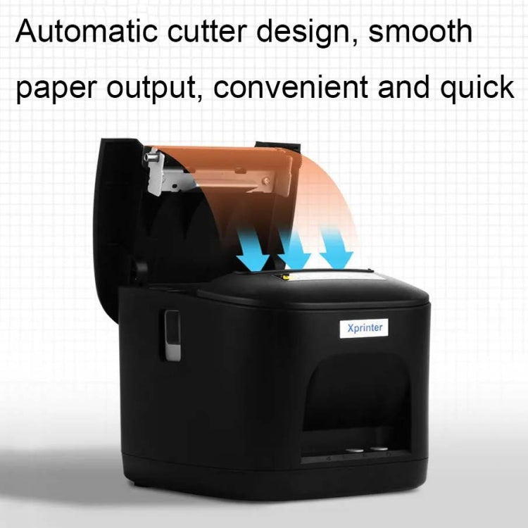 Xprinter XP-T80 72mm Portable Express List Thermal Receipt Printer, Style:USB Port(UK Plug)