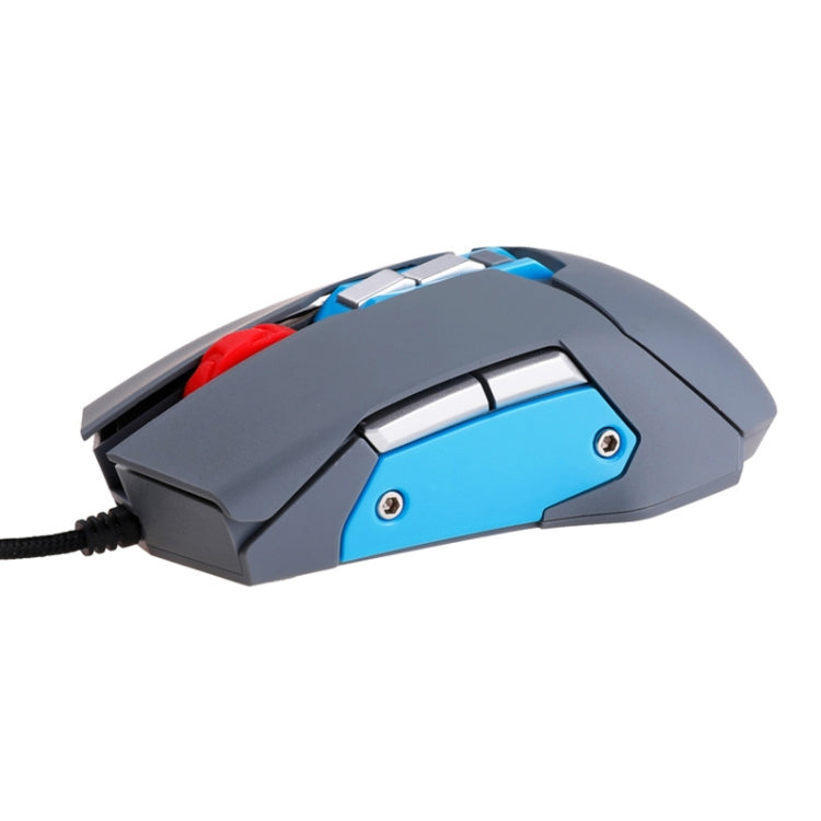 MOS9A 9 Keys 1600DPI Office Game USB Voice-Activated Voice Macro Programming Mouse, Cable Length: 2m