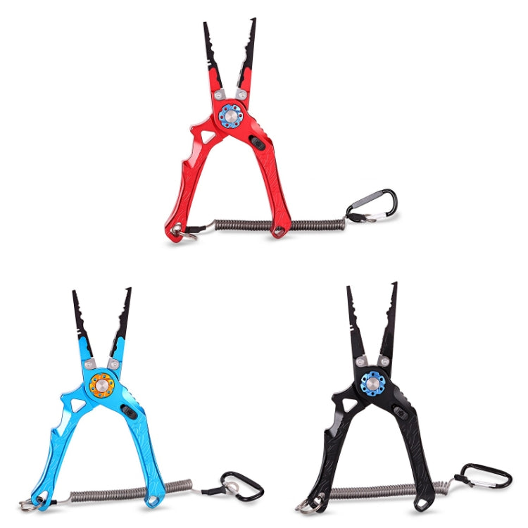 Multifunctional Open-Loop Lead-Pressing Fishing Pliers With Lock(Blue)