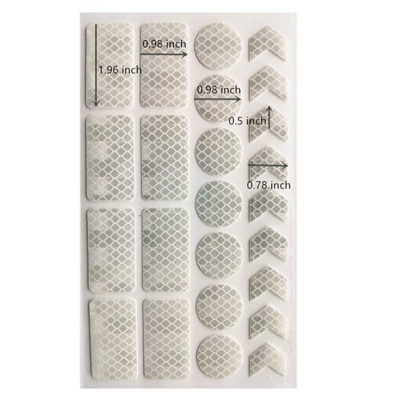 Bicycle Honeycomb Reflective Sticker Night Reflective Logo Grid Stripe Warning Strip(Blue)