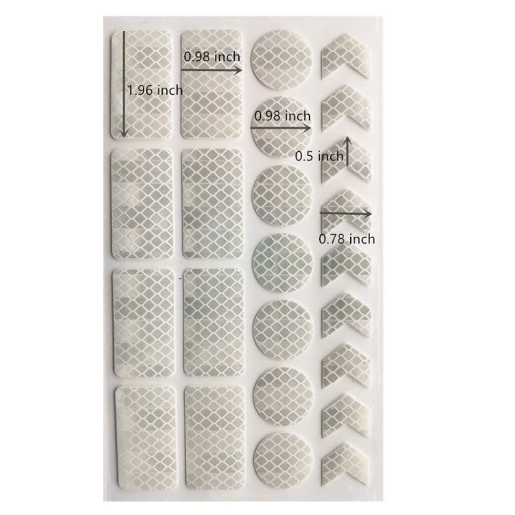 Bicycle Honeycomb Reflective Sticker Night Reflective Logo Grid Stripe Warning Strip(Blue)