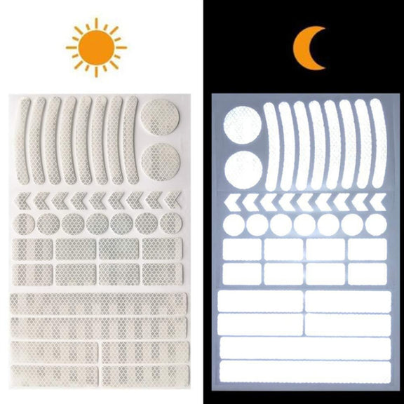 Bicycle Honeycomb Reflective Sticker Night Reflective Logo Grid Stripe Warning Strip(Blue)