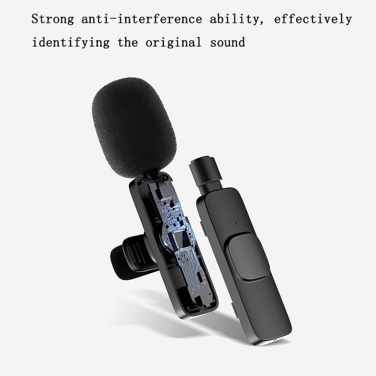 Lavalier Wireless Microphone Mobile Phone Live Video Shooting Small Microphone, Specification: Type C 1 To 2
