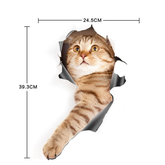 Style 1 Large 3D Stereo Cat Car Sticker Car Body Scratches And Occlusion Stickers