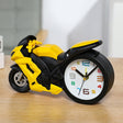 Motorcycle Alarm Clock Ornaments Creative Child Gift Clock(Yellow Motorcycle Racing) - Alarm Clocks by PMc TechLife | Online Shopping South Africa | PMc TechLife | Buy Now Pay Later Mobicred