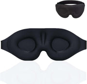 3D Sleeping Eye Mask Memory Foam Men And Women Shading Eye Mask Concave Eye Mask(No Nose Wings Blue)