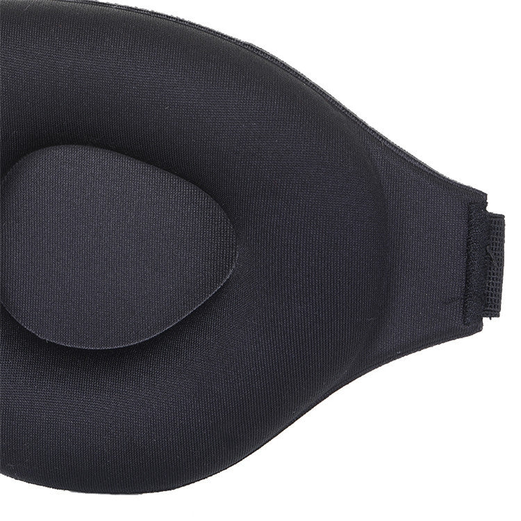 3D Sleeping Eye Mask Memory Foam Men And Women Shading Eye Mask Concave Eye Mask(No Nose Wings Blue)