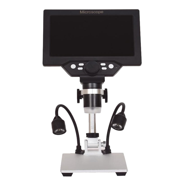 G1200D 7 Inch LCD Screen 1200X Portable Electronic Digital Desktop Stand Microscope(UK Plug Without Battery)