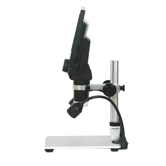 G1200D 7 Inch LCD Screen 1200X Portable Electronic Digital Desktop Stand Microscope(UK Plug Without Battery)