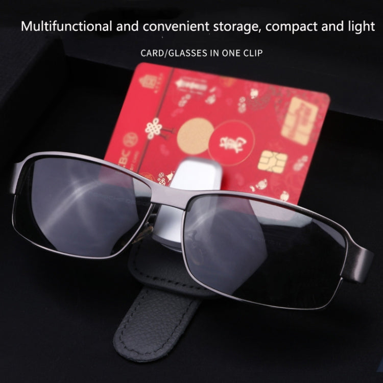 529 Car Sun Visor Glasses Clip Sunglasses Holder(Black)