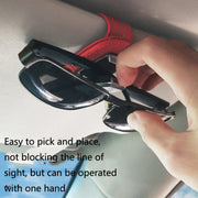 529 Car Sun Visor Glasses Clip Sunglasses Holder(Gray)