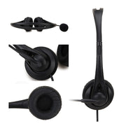 SOYTO SY490 Teaching Office Network Class Student Education Computer Headset, Style: Double Ear Black Separation USB