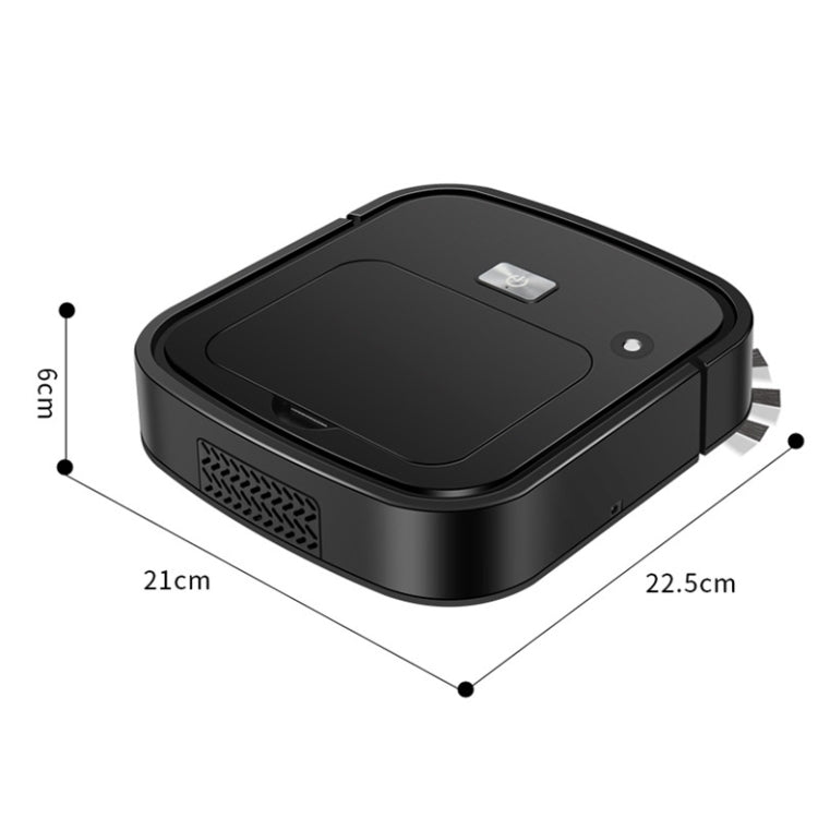 3 in 1 Smart USB Charging Sweeping Machine, Specification: Spray Type (Pearl White)