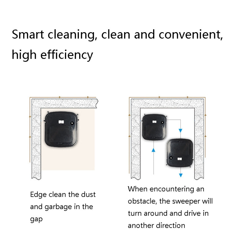 3 in 1 Smart USB Charging Sweeping Machine, Specification: Pearl White