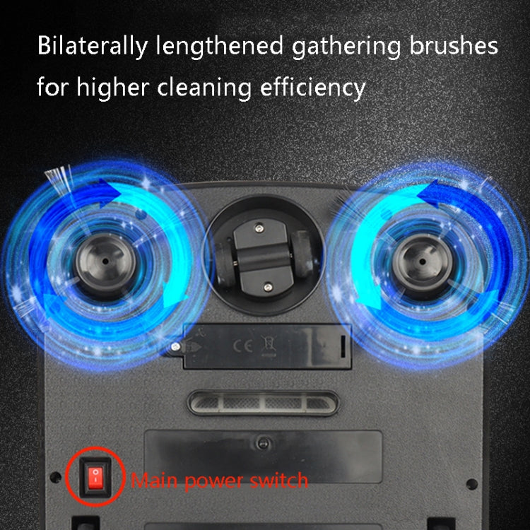3 in 1 Smart USB Charging Sweeping Machine, Specification: Cool Black